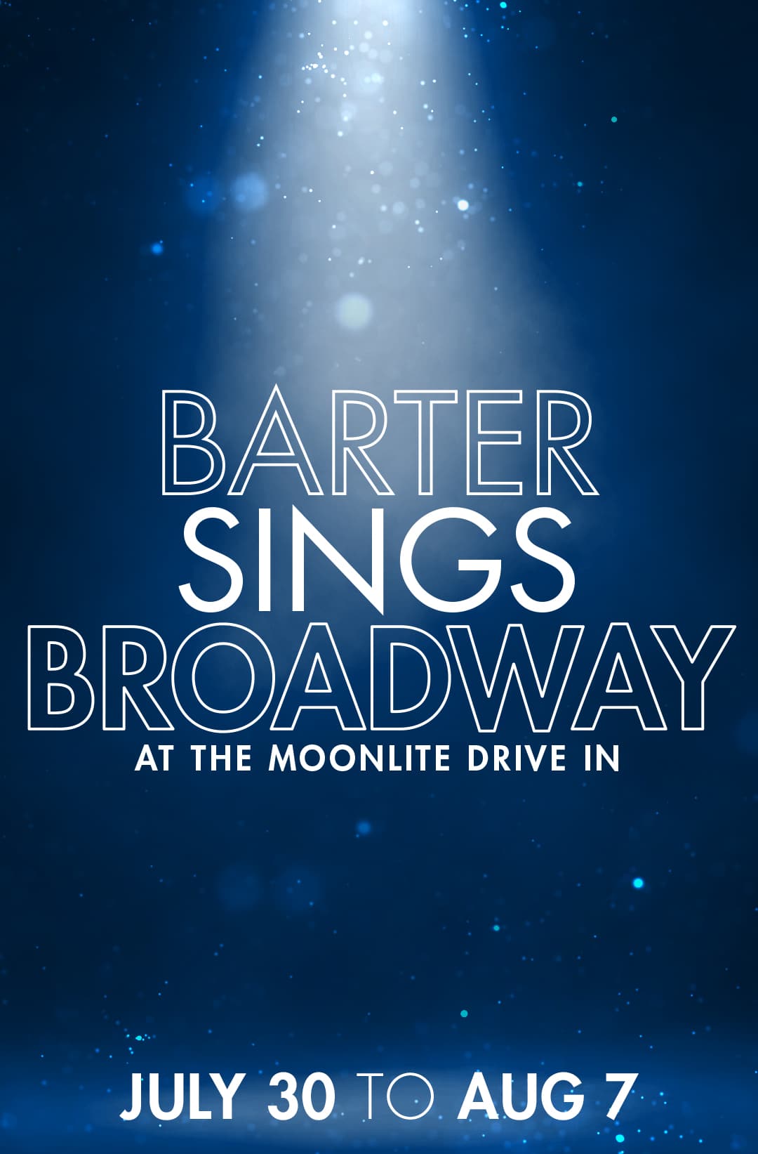 Barter Sings Broadway at the Moonlite